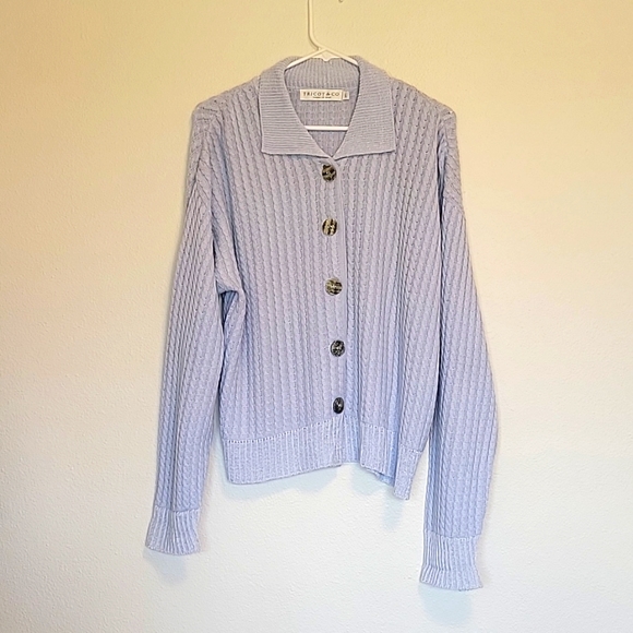 Vintage (NWT) Tricot & Co Button Up Cardigan - Picture 1 of 7
